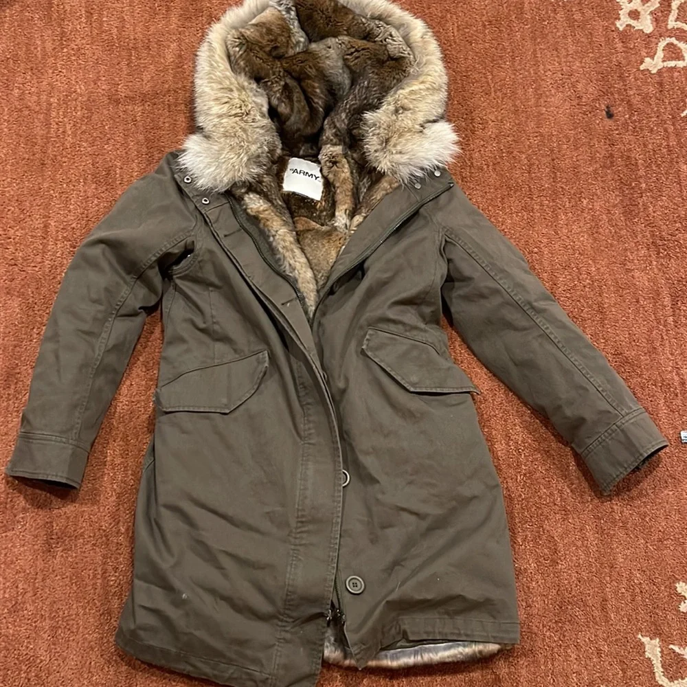 NWOT Yves Salomon Army Parka - Full lining - 36 - Picture 8 of 10